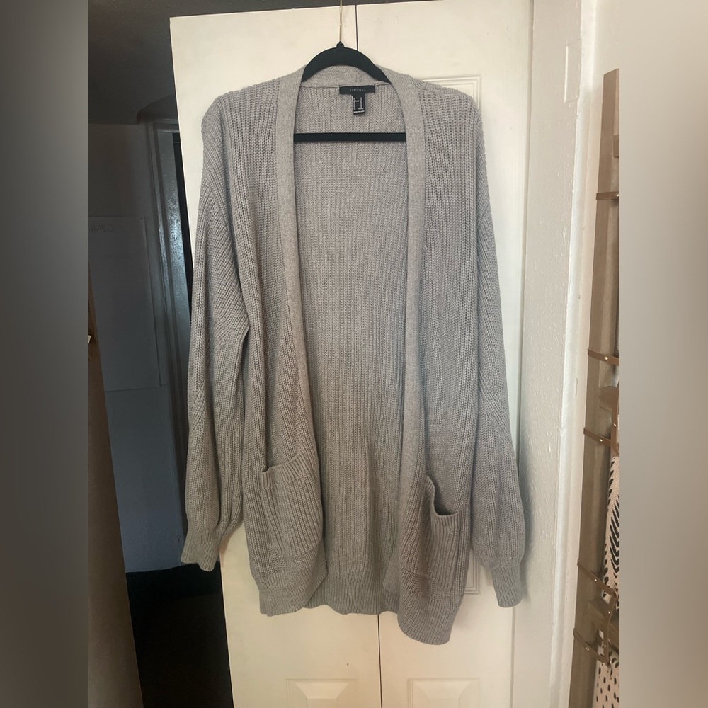 Grey XL Cardigan Sweater Forever 21
